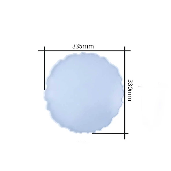 Epoksi Silikon Kalıp  Büyük Tepsi Kenarı Dalgali Model 33.5 CM - 2