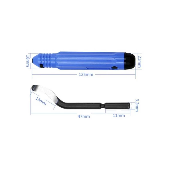 Mini Raspa  El Aleti (Çapak alma Bıçağı )Yedek başlık Hediyeli - 5