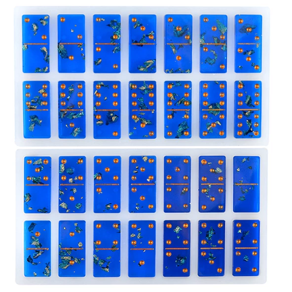 Epoksi Silikon Kalıp  Domino 28 li Kalıp Yerli - 5