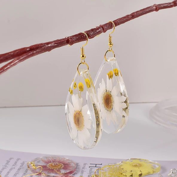 Epoksi Kalıbı Çoklu Damla Kolye Ve Anahtarlık Kalıbı 24 Lü - Resim 3