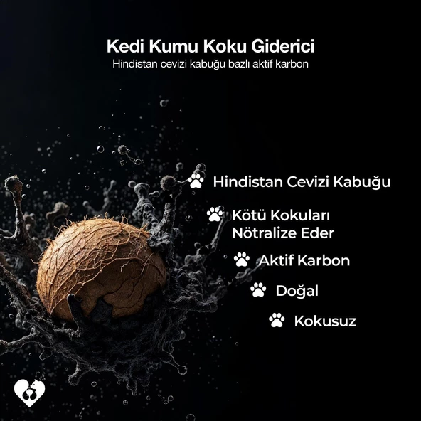 Docho Kedi Kumu Koku Giderici-Hindistan Cevizi Kabuğu Bazlı Aktif Karbon 400 g - 3