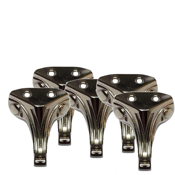 Metal Aysak Epoksi Tepsi Tesbih Kutusu Ve Aksesuar Ürünleri İçin Mini Ayak 100 lü  2,5 Cm  Gümüş