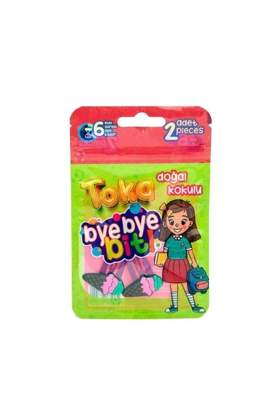 bye bye Yeni Nesil Doğal Kokulu Çıt Çıt Bit Tokası 2 Li - 3