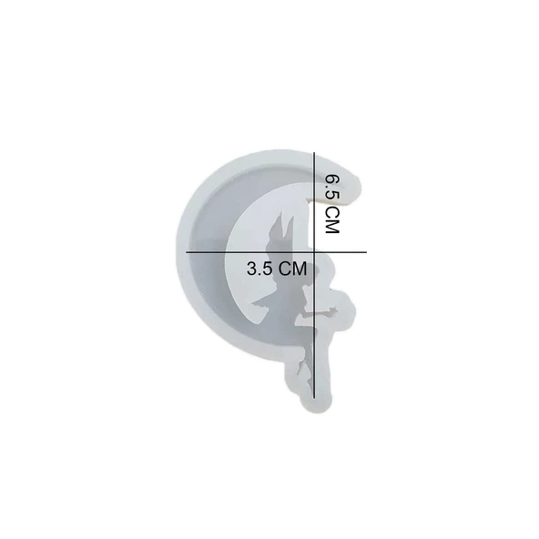 Epoksi Silikon Kalıp Anahtarlık Ay Perizi Kızı Kolye Kalıbı - 2