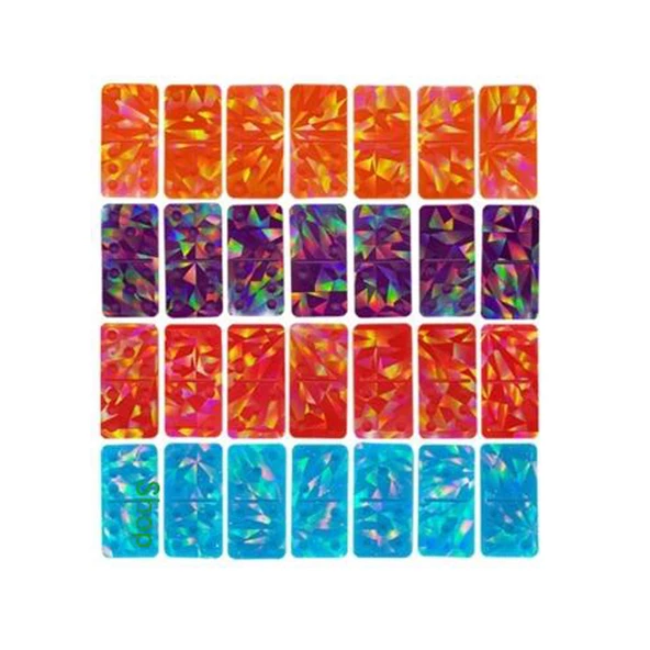 Epoksi Silikon Kalıp Hologramlı Domino Kalıbı 28 Li - 2