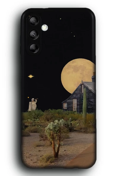 Galaxy M14 Uyumlu Lansman Telefon Kılıfı "Chill Midwest Kulübe Gece Gökyüzü Backyard"