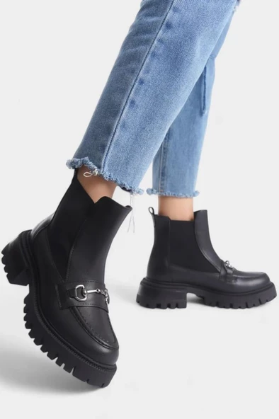 Papuçcity Mnrs 03037 Toka Detaylı Kadın Günlük Bot - 2