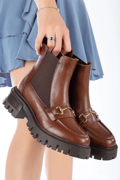 Papuçcity Mnrs 03037 Toka Detaylı Kadın Günlük Bot - 9