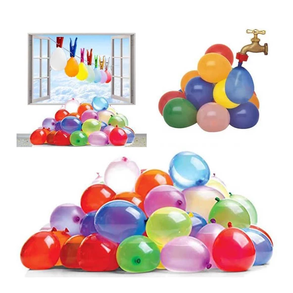 Balon Su Bombası Blister Karışık Renk (25 Adet)