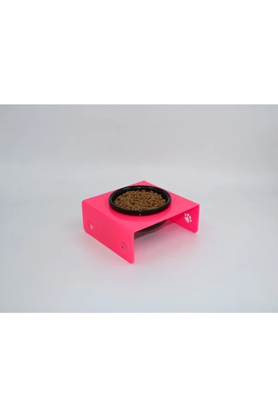 Petmagic Akrilik, Pleksi Kedi, Köpek Siyah Seramik Tekli Mama Ve Su Kabı - 8