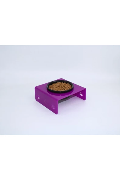 Petmagic Akrilik, Pleksi Kedi, Köpek Siyah Seramik Tekli Mama Ve Su Kabı - 3