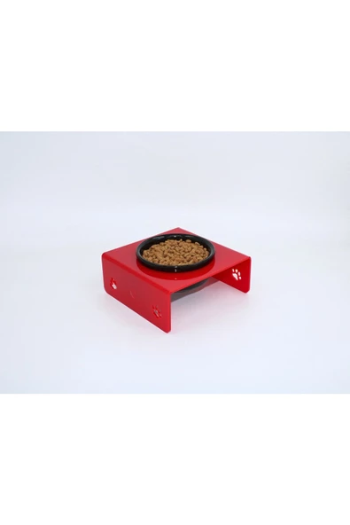 Petmagic Akrilik, Pleksi Kedi, Köpek Siyah Seramik Tekli Mama Ve Su Kabı - 6