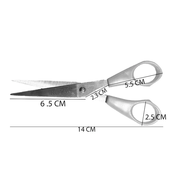 Sade Süslenmemiş Makas Plastik Saplı 14 CM - 2