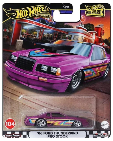 Hot Wheels Boulevard Premium Araçlar 86 Ford Thunderbird Pro Stock HRT72