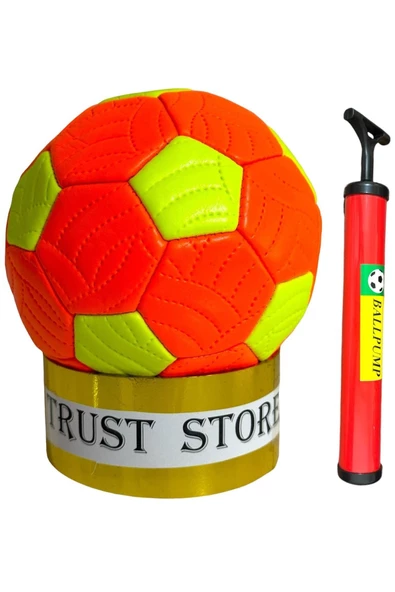 Hentbol Topu Dikişli No 2 Şişirme pompası hediyeli - 3