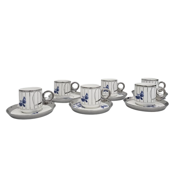 Sudedi Home Savannah 6 Kişilik Kahve Fincanı Takımı - 90 ml HXF-0125172 - 5