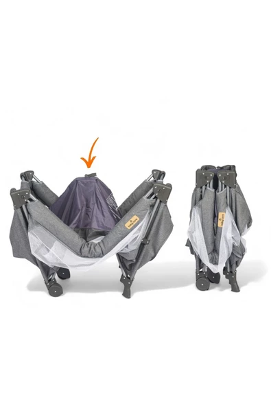 BABYCARE BC575 ANTALTIS ANNE YANI OYUN PARKI GRI - 3
