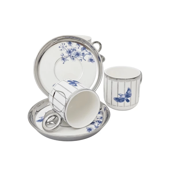 Sudedi Home Savannah 6 Kişilik Kahve Fincanı Takımı - 90 ml HXF-0125172 - 4