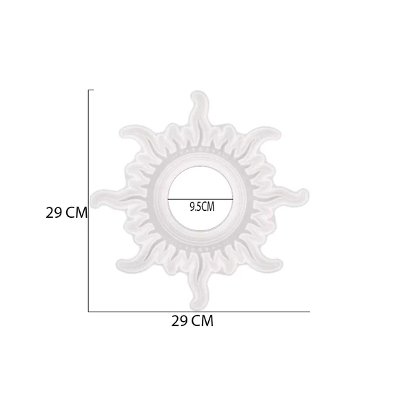 Epoksi Silikon Kalıp Dekoratif Eğlenceli Güneş Kalıbı 29 CM - 3
