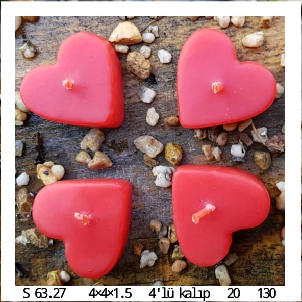 Silikon Kalıp 4 Lü Tealight Mum Kalıbı S6327 - 4