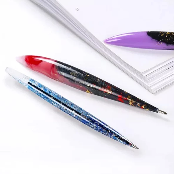 Epoksi Silikon Kalıp  Kalem  Kalıbı 15.7X2.1 CM - 3