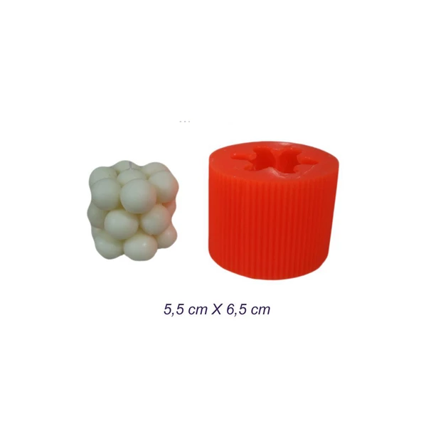 Silikon Mum Kalıbı Bubble Model 5.5X6.5 CM - 2