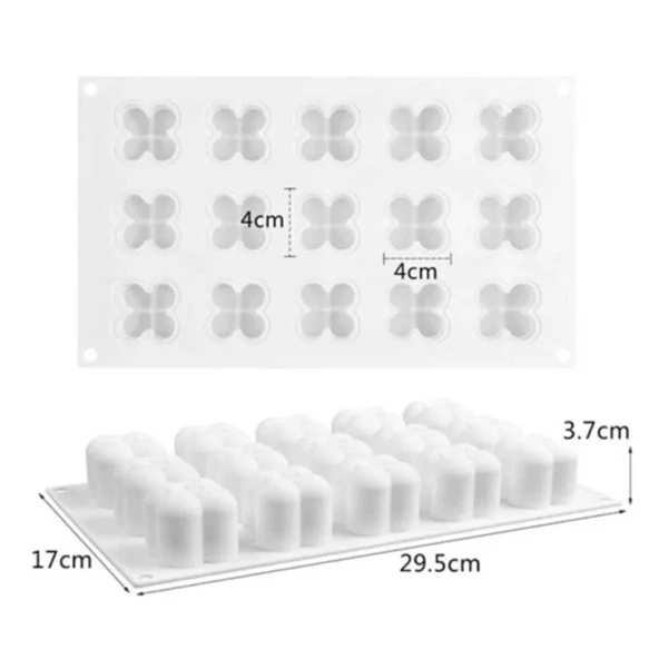 Silikon Çoklu Bubble Mum Kalıbı 15 Li Küçük Boy - Resim 2