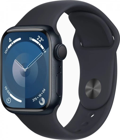 Apple Watch Seri 9 Gps 41MM Gece Yarısı Alüminyum Kasa Spor Kordon - S/m MR8W3TU/A