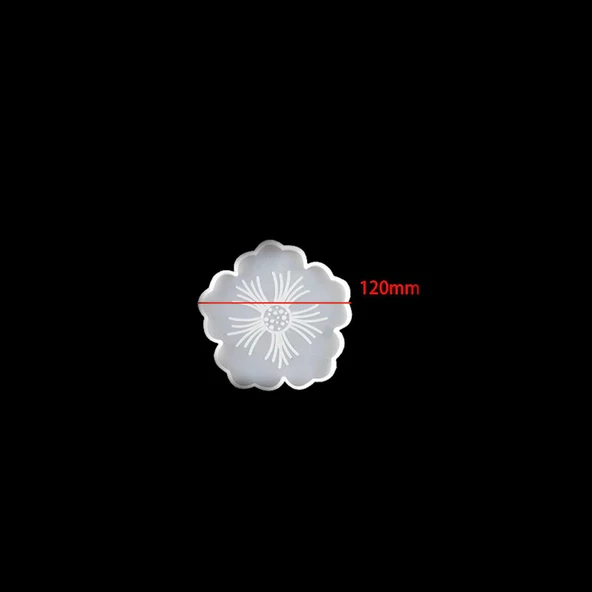 Epoksi Reçine İçin Silikon Kalıp Çiçek Kalıbı 12 CM - 5