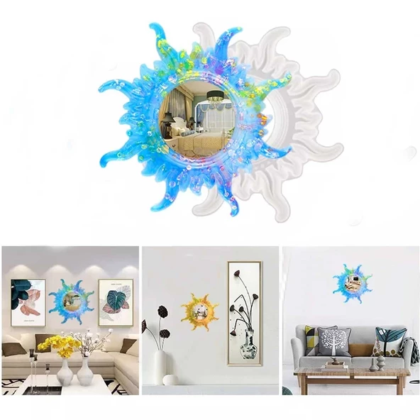 Epoksi Silikon Kalıp Dekoratif Eğlenceli Güneş Kalıbı 29 CM - 2