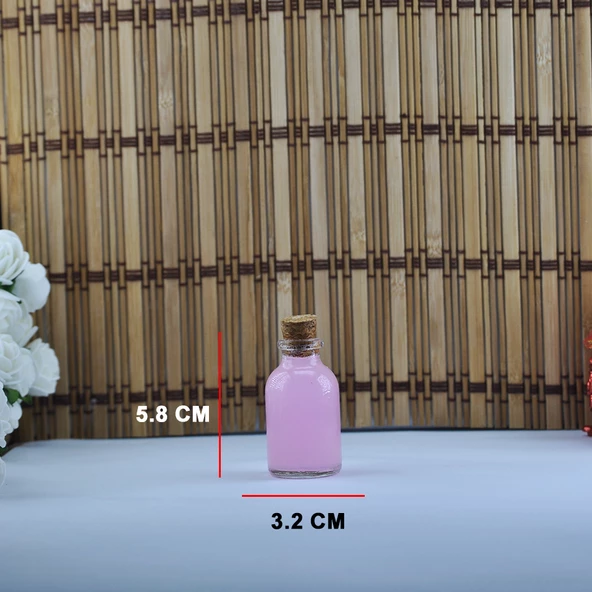 Şişe Cam Mantar Tıpalı Orta 25 Cc (50 Adet) - 3