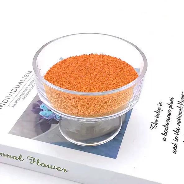 Kristal Tozu Boncuk Vanilya Kokulu Parafin (Mum Yapım Malzemesi ) 100 Gram+5 Metre Fitil  Somon