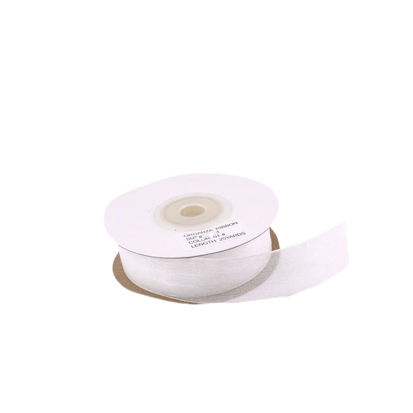 Organze Kurdele 30 MM (22 Metre)  Beyaz