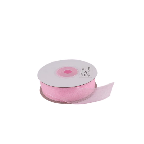 Organze Kurdele 30 MM (22 Metre)  Pembe
