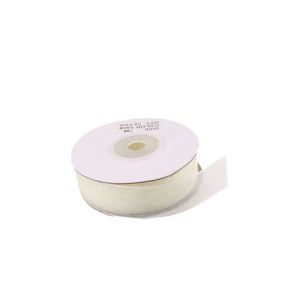 Organze Kurdele 30 MM (22 Metre)  Krem