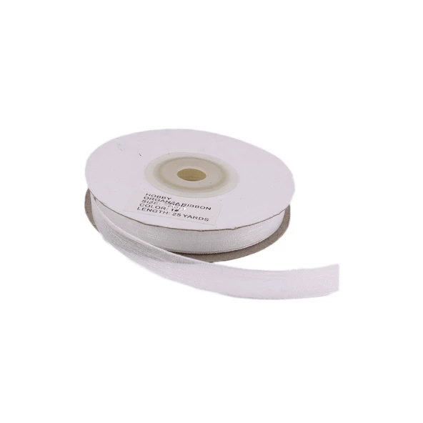 Organze Kurdele 20 MM (22 Metre)  Beyaz ürün görseli