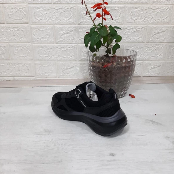 Kinetix Cıntıa Siyah-Siyah Fuspetli Hafif Günlük Spor Ayakkabı - 5