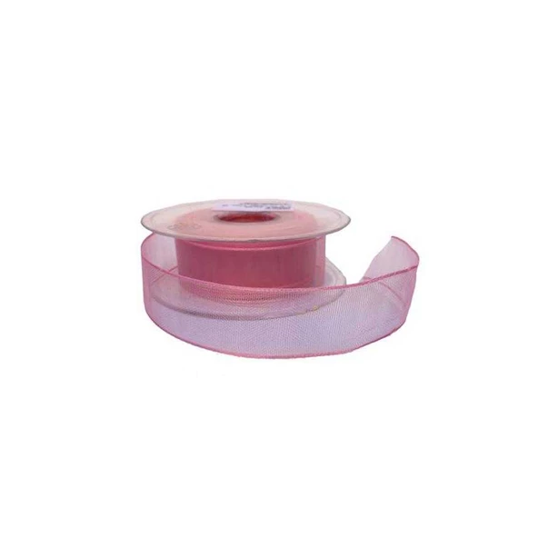 Şifon Kurdele 4 Cm (20 Metre)  Pembe