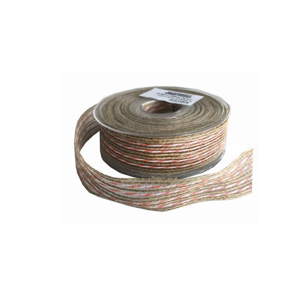 Kanaviçe Kurdele Kenarı Fitilli 2.5 CM  (10 Metre)  Pembe