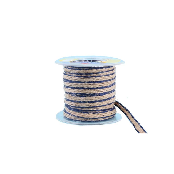 Kanaviçe Kurdele Kenarı Şeritli 1.6 Cm (10 Metre)  Mor
