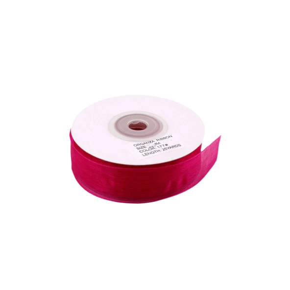 Organze Kurdele 30 MM (22 Metre)  Fuşya
