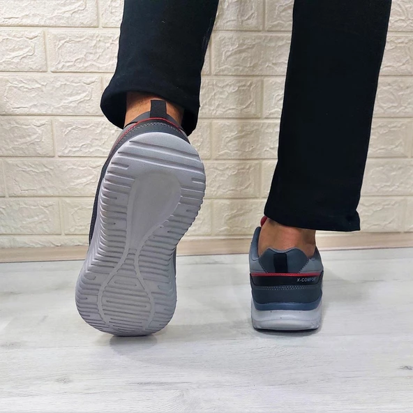 Kinetix Olego Pu Gri Comfort Atom Taban Rahat Spor Ayakkabı - Resim 7