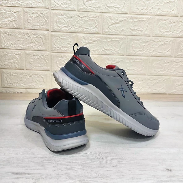 Kinetix Olego Pu Gri Comfort Atom Taban Rahat Spor Ayakkabı - Resim 8