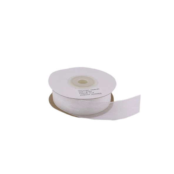 Organze Kurdele 40 MM (22 Metre)  Beyaz