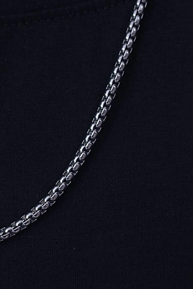 paslanmaz çelik kolye rahatsız etmez 60cm - 2