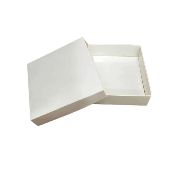 Komple Karton Kutu 10X10x3 CM  (25 Adet )  Beyaz ürün görseli