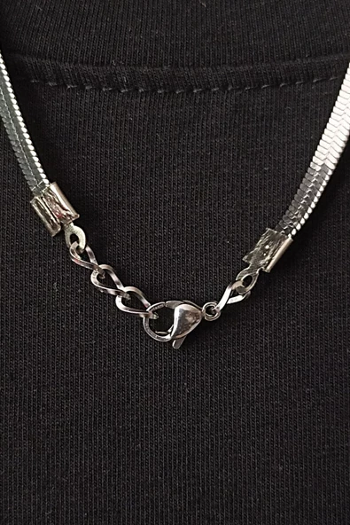 çelik kolye paslanmaz alerji yapmaz 60cm - 3