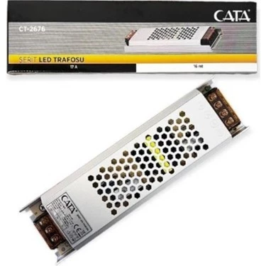 Cata CT-2676 12 Volt 17 Amper 200 Watt Led Metal Kasa Led Trafo Adaptör