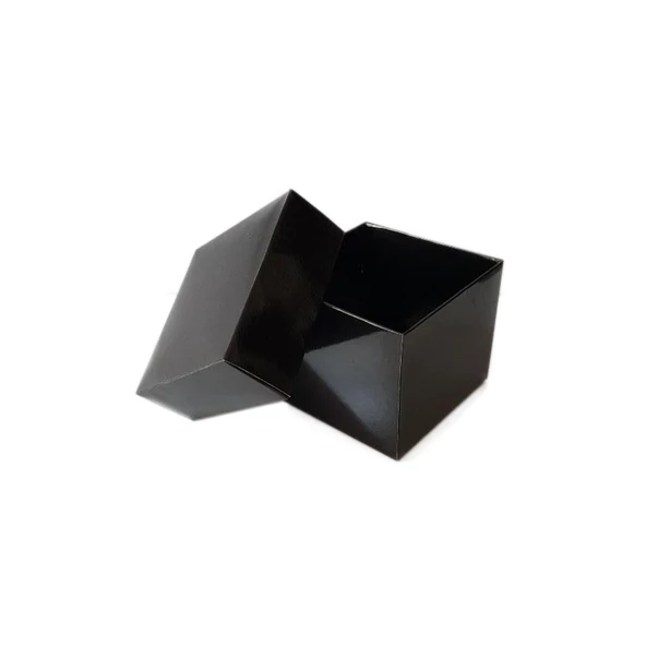 Komple Karton Kutu Düz Renk 8x8x6.5 CM (25 Adet)  Siyah
