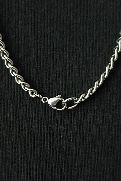 çelik kolye paslanmaz alerji yapmaz 60cm - 2